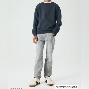 H&M Relaxed Fit Gray Jeans Boys Size 12